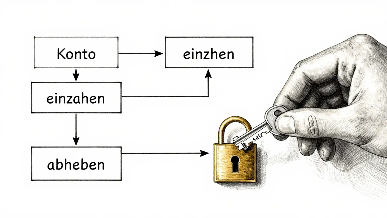 Architektonische Darstellung objektorientierten Python-Codes mit Klassen und Methoden als Bausteine.